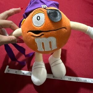 M&M'S Pirate Plush Toy - Orange and Purple Bandana